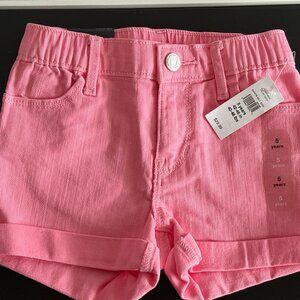 NWT Pink GAP Denim Shorts Size 5 years